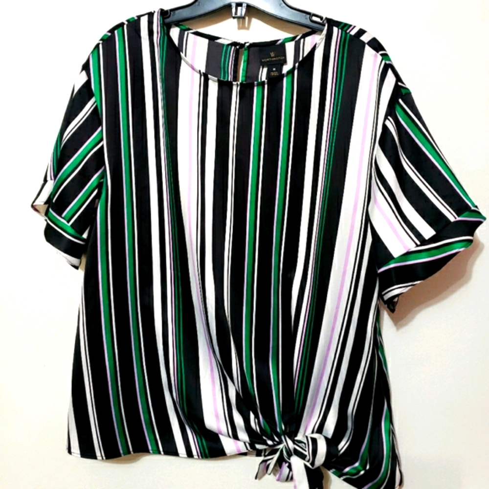 Worthington Blouse multi color green